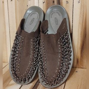 Keen Men's 10 43 Slides Flats Slip On Sandals Mocha Brown